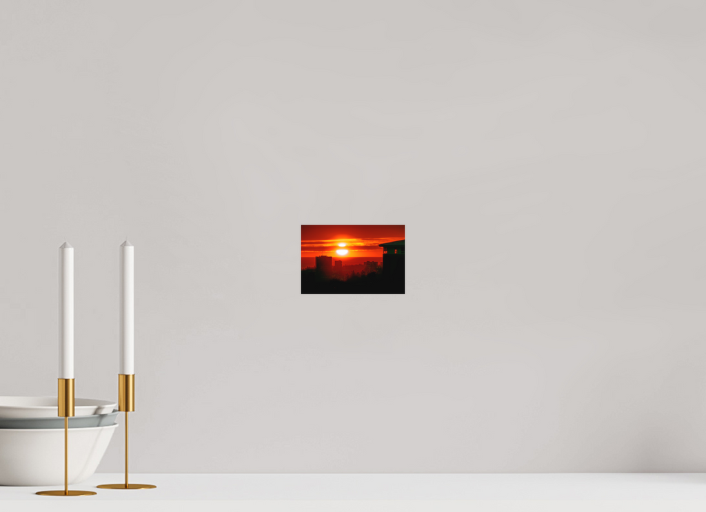 15 x 10 cm, Hahnemühle Fine Art Paper Kópavogur Sunset